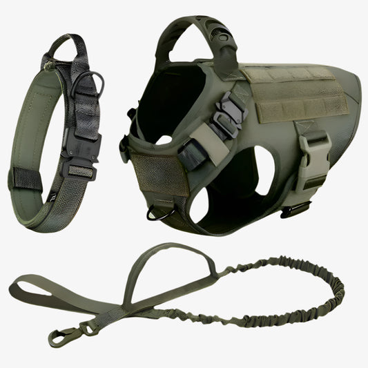 Aussie K9 Duty Harness, Green