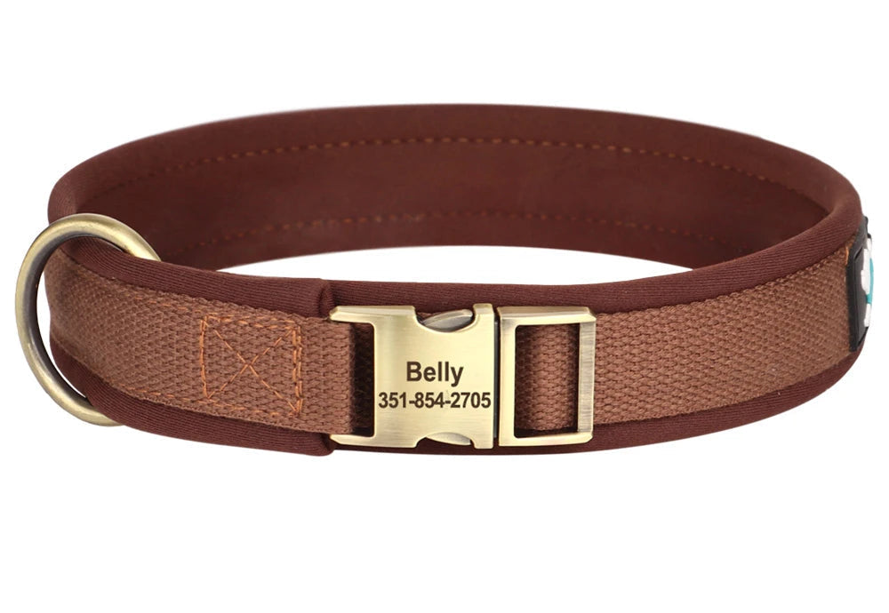 My Loyal Companion Custom Collar, Brown