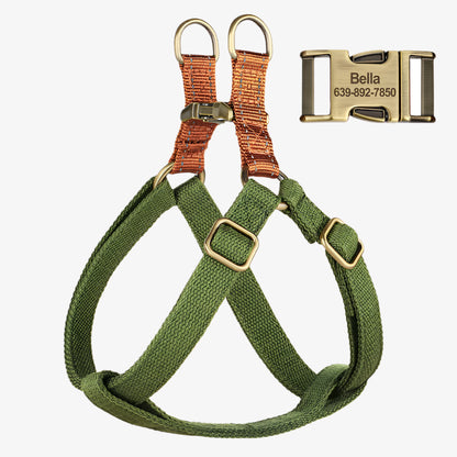 Snout & About Custom Harness, Green